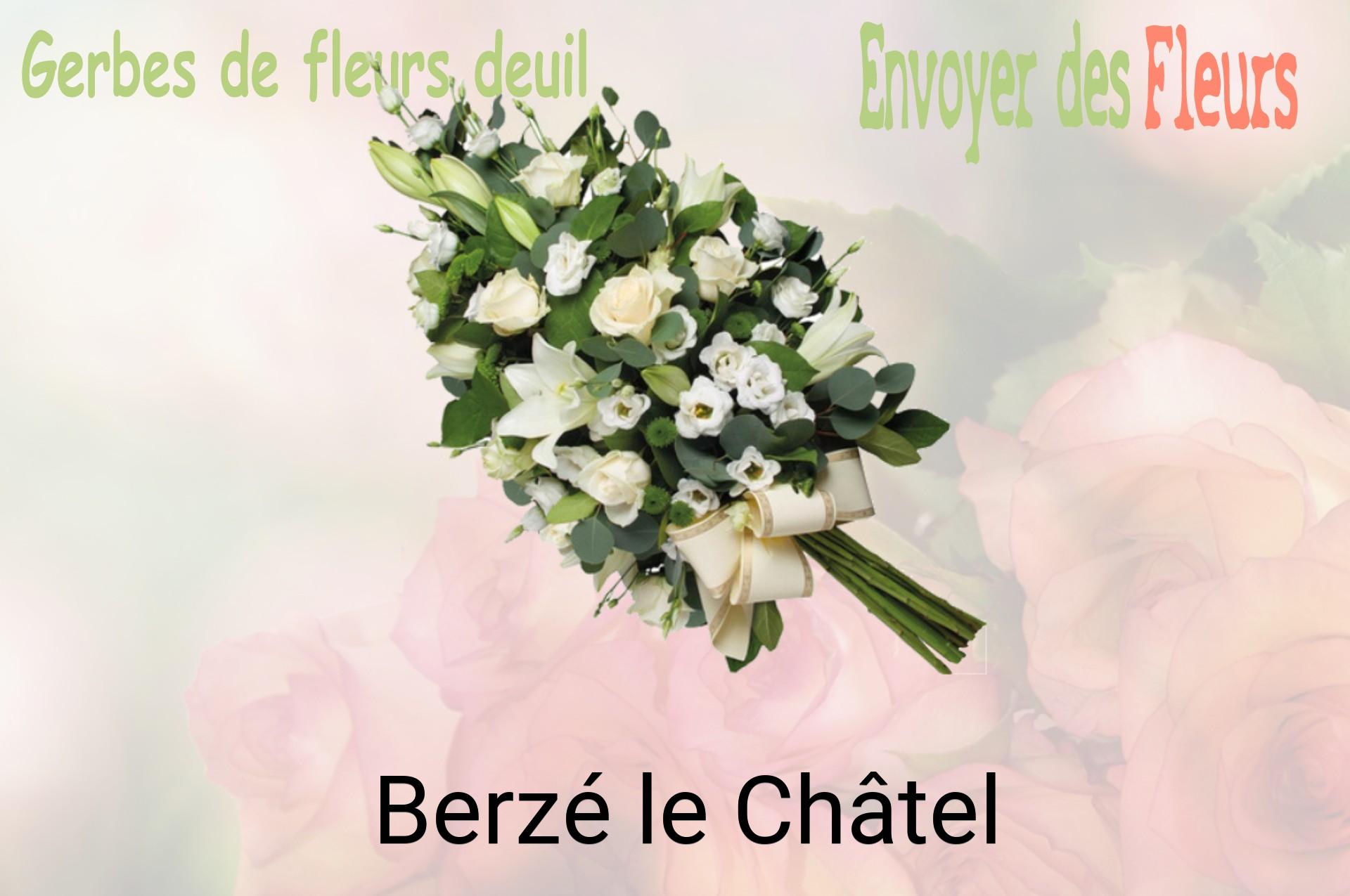 Gerbe de fleurs de deuil livrée à Berzé-le-Châtel